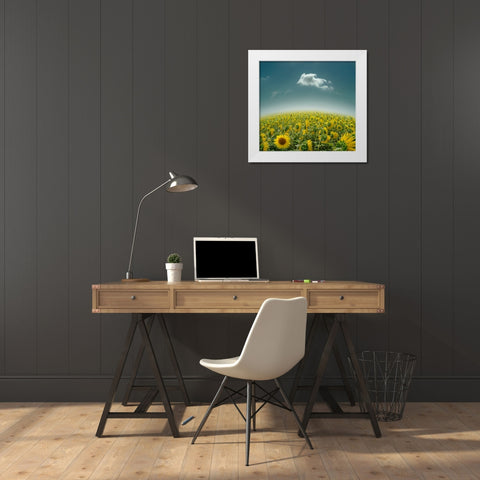 Be Unique White Modern Wood Framed Art Print by Heine, Ben