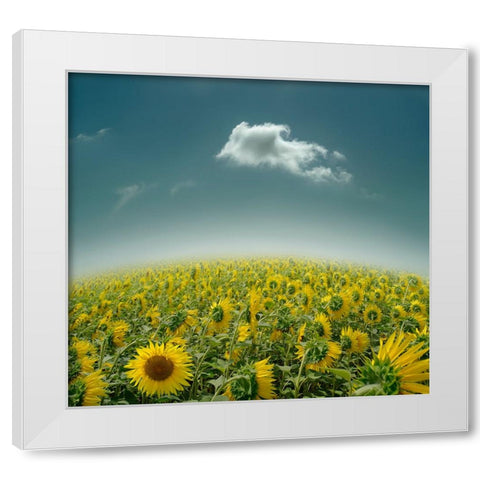 Be Unique White Modern Wood Framed Art Print by Heine, Ben