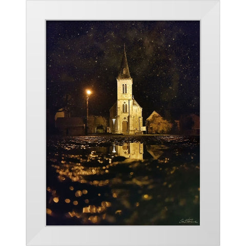 Own The Twilight White Modern Wood Framed Art Print by Heine, Ben