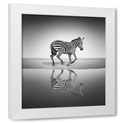 Sea of Freedom White Modern Wood Framed Art Print by Heine, Ben