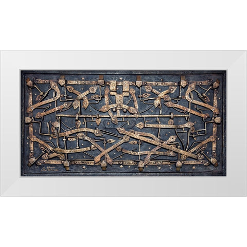 Medieval Box - Dinant White Modern Wood Framed Art Print by Heine, Ben
