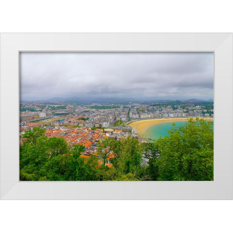 San Sebastian White Modern Wood Framed Art Print by Heine, Ben