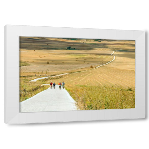 Santiago de Compostela pilgrimage - 156 White Modern Wood Framed Art Print by Heine, Ben
