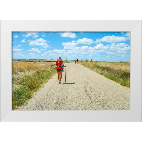 Santiago de Compostela pilgrimage - 175 White Modern Wood Framed Art Print by Heine, Ben