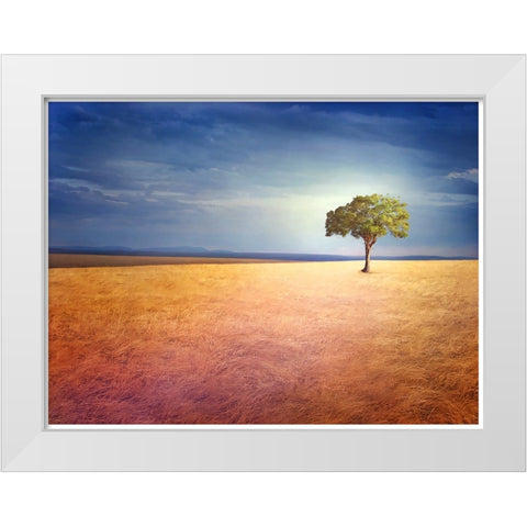 Spirit of the Earth White Modern Wood Framed Art Print by Heine, Ben