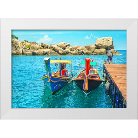 Thailand - 409 White Modern Wood Framed Art Print by Heine, Ben