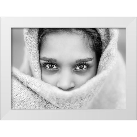 The Eyes of Youth White Modern Wood Framed Art Print by Heine, Ben