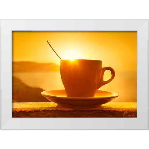Wake Up White Modern Wood Framed Art Print by Heine, Ben