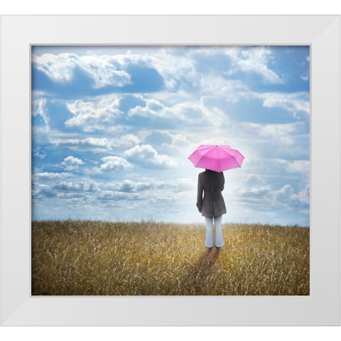 You are Sunshine, You are Rain White Modern Wood Framed Art Print by Heine, Ben