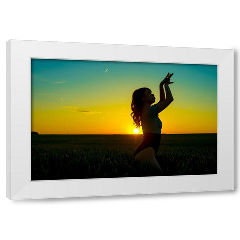 _SAM2650 White Modern Wood Framed Art Print by Heine, Ben