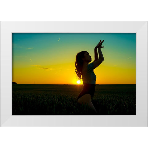 _SAM2650 White Modern Wood Framed Art Print by Heine, Ben