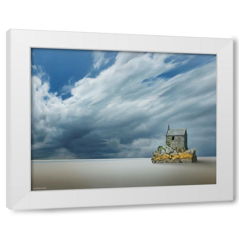 14 Voices of Solitude White Modern Wood Framed Art Print by Heine, Ben