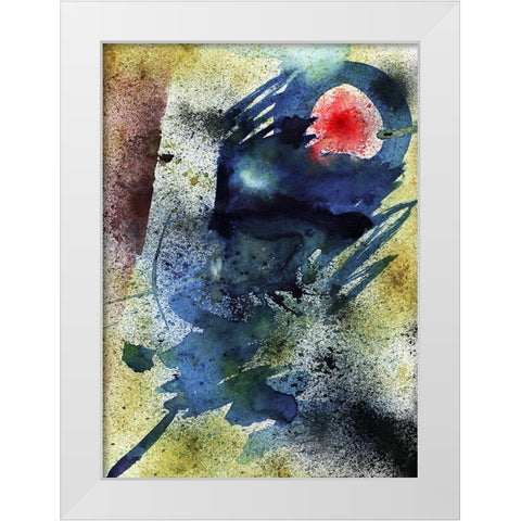 Abstract Big Bang White Modern Wood Framed Art Print by Heine, Ben