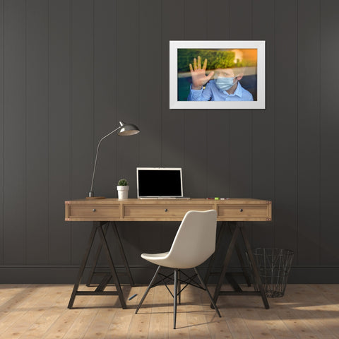BEN01251 White Modern Wood Framed Art Print by Heine, Ben