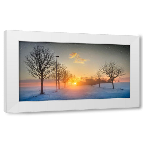 New Year, New Hopes White Modern Wood Framed Art Print by Heine, Ben