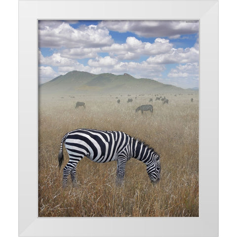 Once Upon a Time in Kenya - 1 White Modern Wood Framed Art Print by Heine, Ben