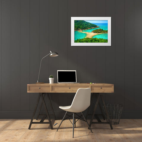 Thailand - Koh Nang Yuan - 422 White Modern Wood Framed Art Print by Heine, Ben