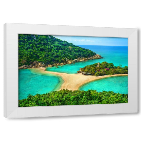 Thailand - Koh Nang Yuan - 422 White Modern Wood Framed Art Print by Heine, Ben