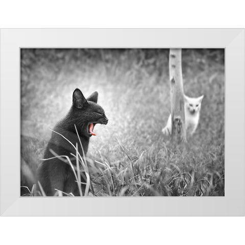 The Beauty and The Beast White Modern Wood Framed Art Print by Heine, Ben