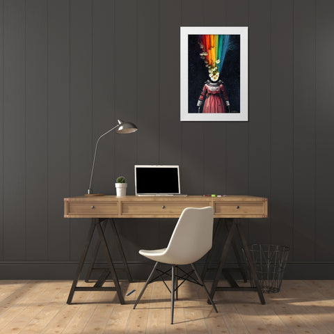 Astro Cruise 12 - 2 A Princess Dream White Modern Wood Framed Art Print by Heine, Ben