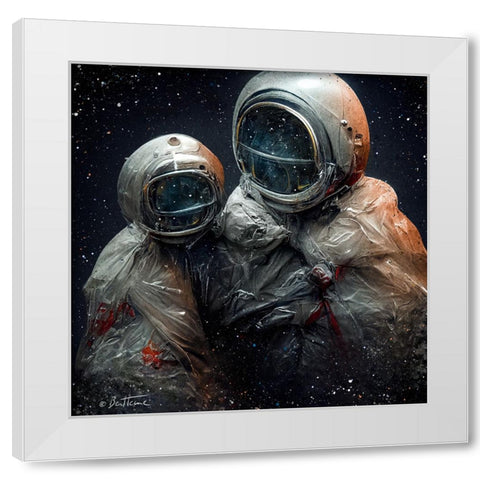 Astro Cruise 16 - Eternal Travellers in Plastic Uniforms White Modern Wood Framed Art Print by Heine, Ben
