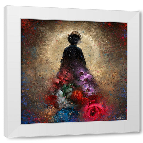 Astro Cruise 18 - Astro Queen RIP White Modern Wood Framed Art Print by Heine, Ben