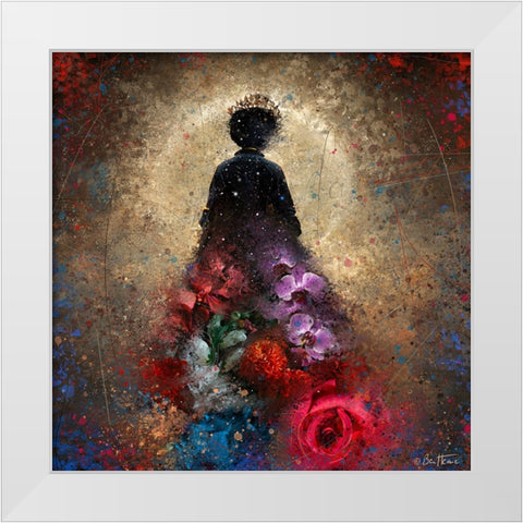 Astro Cruise 18 - Astro Queen RIP White Modern Wood Framed Art Print by Heine, Ben