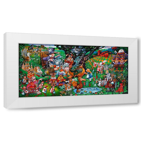 Alice White Modern Wood Framed Art Print by Bell, Bill