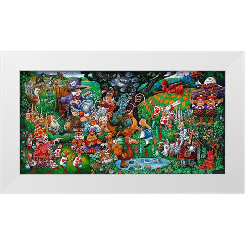 Alice White Modern Wood Framed Art Print by Bell, Bill