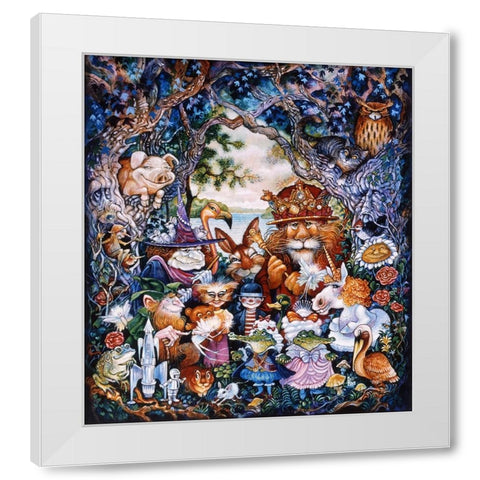 Pretenders White Modern Wood Framed Art Print by Bell, Bill