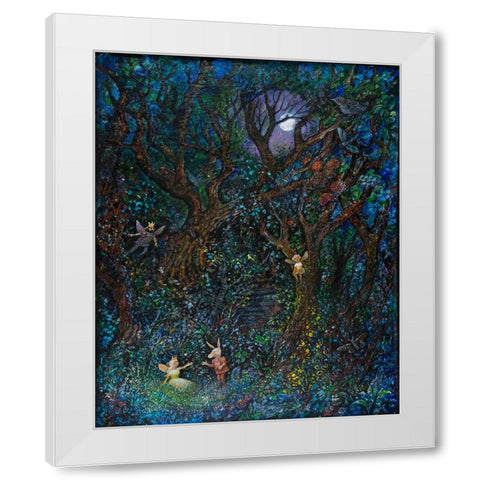Midsummer Nights Dream White Modern Wood Framed Art Print by Bell, Bill