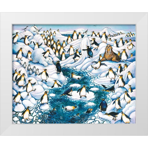 Tuxedo Junction White Modern Wood Framed Art Print by Bell, Bill