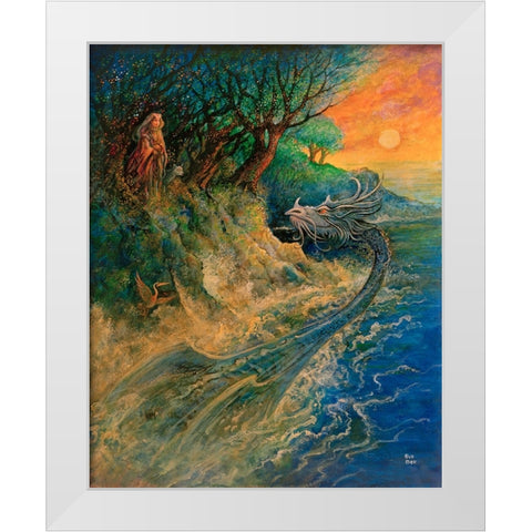 18 White Modern Wood Framed Art Print by Bell, Bill