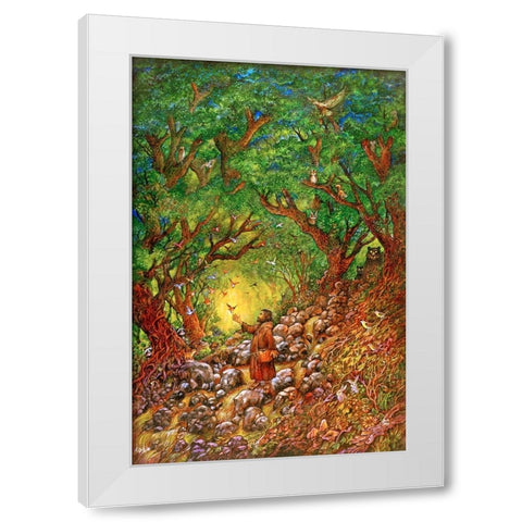 24 White Modern Wood Framed Art Print by Bell, Bill