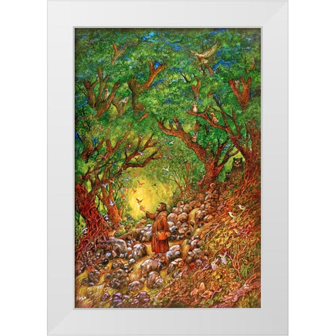 24 White Modern Wood Framed Art Print by Bell, Bill