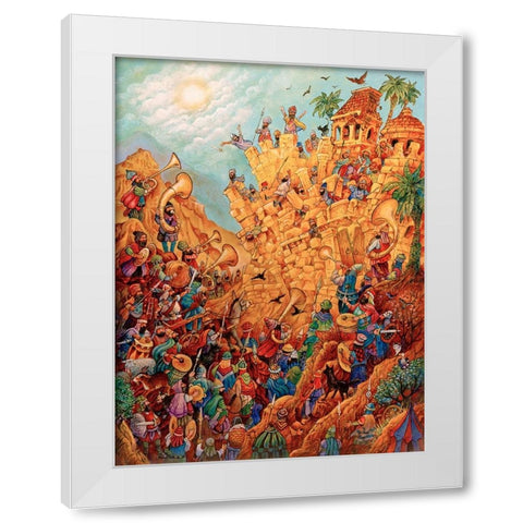 25 White Modern Wood Framed Art Print by Bell, Bill