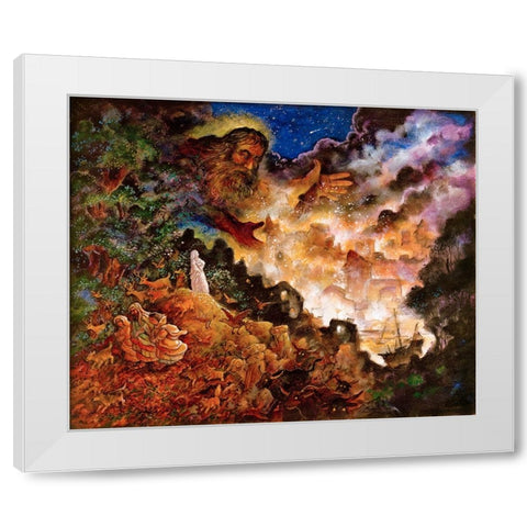 29 White Modern Wood Framed Art Print by Bell, Bill