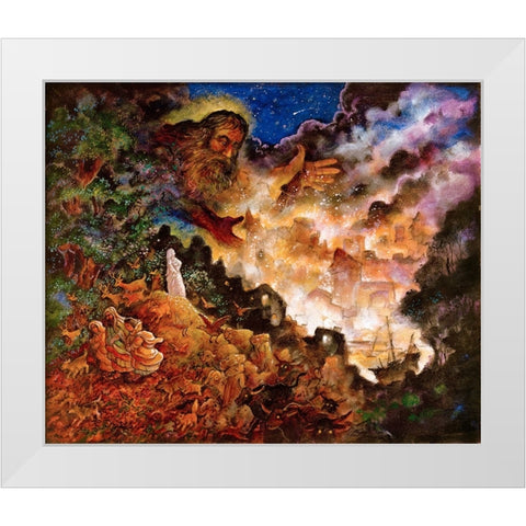 29 White Modern Wood Framed Art Print by Bell, Bill