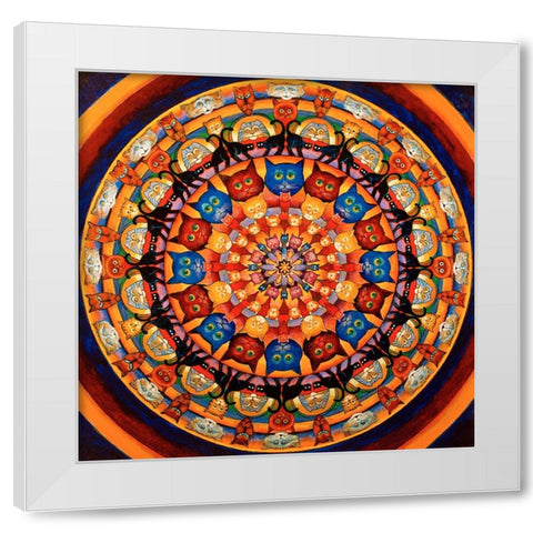 34 White Modern Wood Framed Art Print by Bell, Bill