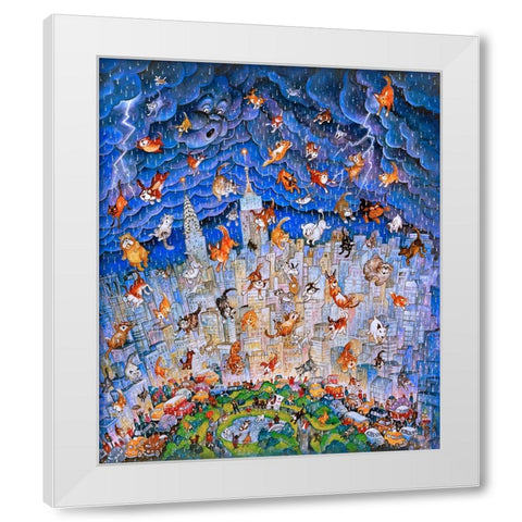 48 White Modern Wood Framed Art Print by Bell, Bill