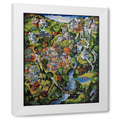 Fair White Modern Wood Framed Art Print by Bell, Bill