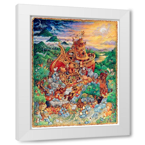 Moving Day II White Modern Wood Framed Art Print by Bell, Bill