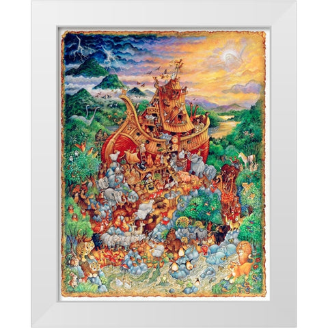 Moving Day II White Modern Wood Framed Art Print by Bell, Bill