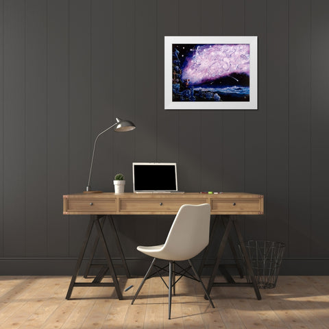 Starman  White Modern Wood Framed Art Print by Bell, Bill