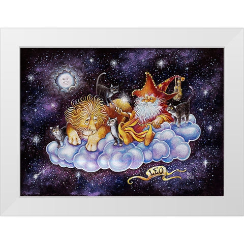 Leo White Modern Wood Framed Art Print by Bell, Bill