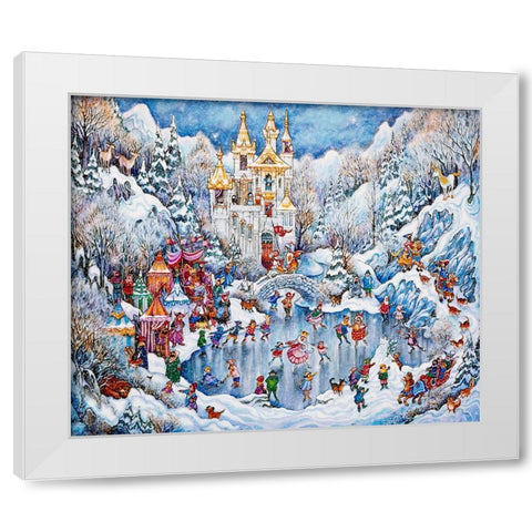 Camelot Winter White Modern Wood Framed Art Print by Bell, Bill