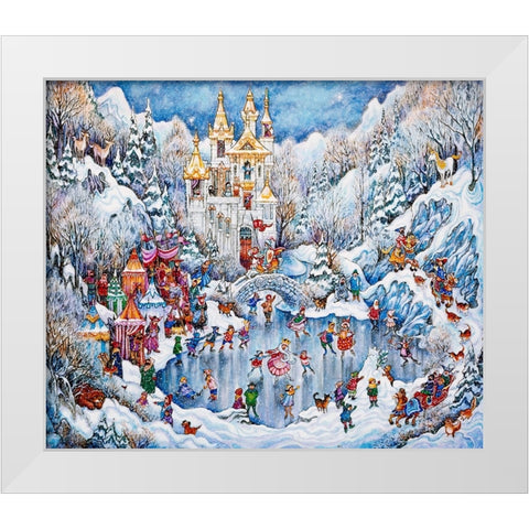 Camelot Winter White Modern Wood Framed Art Print by Bell, Bill