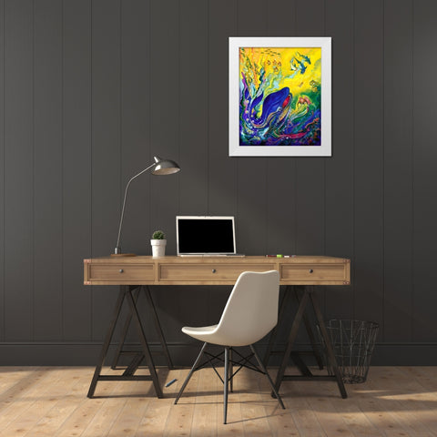 Jonah White Modern Wood Framed Art Print by Bell, Bill