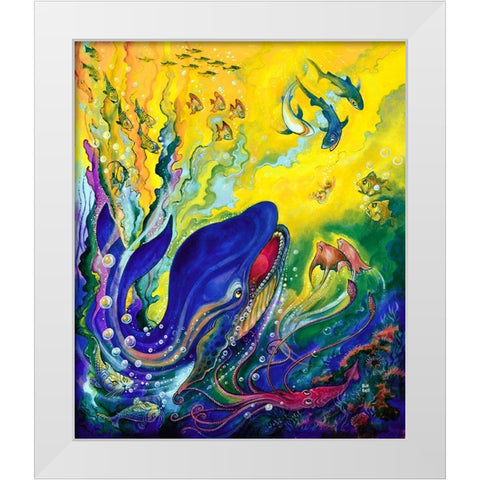 Jonah White Modern Wood Framed Art Print by Bell, Bill
