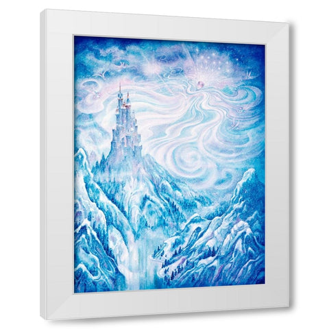 The Snow Queen  White Modern Wood Framed Art Print by Bell, Bill